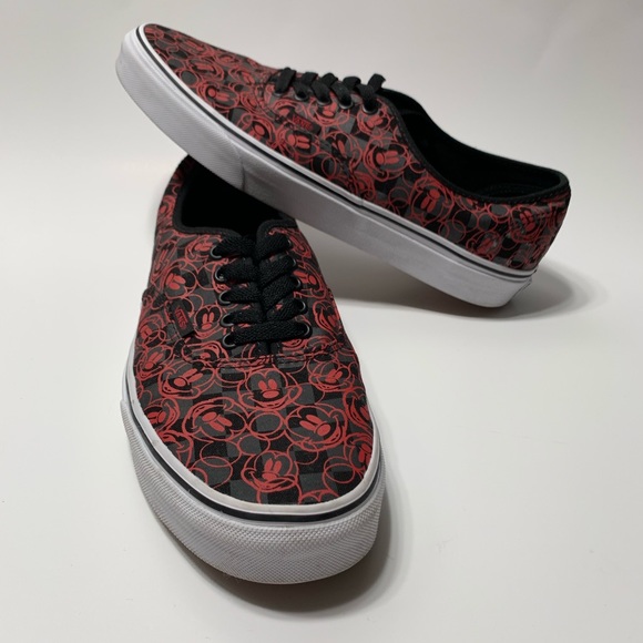 mickey mouse checkered vans